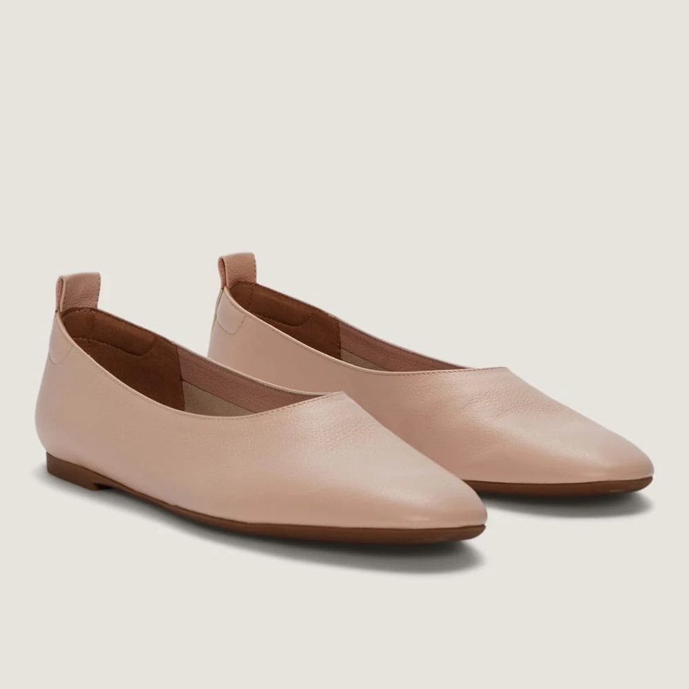 Everlane The Italian Leather Day Glove Size 7.5 Pale Pink